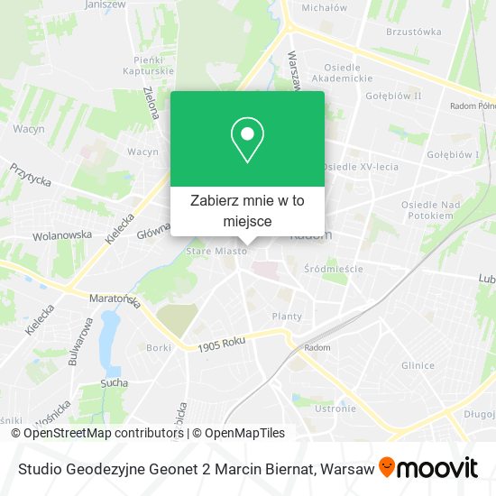 Mapa Studio Geodezyjne Geonet 2 Marcin Biernat