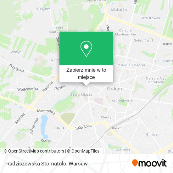 Mapa Radziszewska Stomatolo