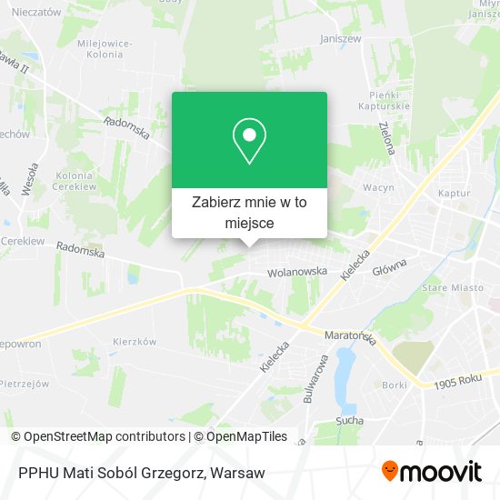 Mapa PPHU Mati Soból Grzegorz