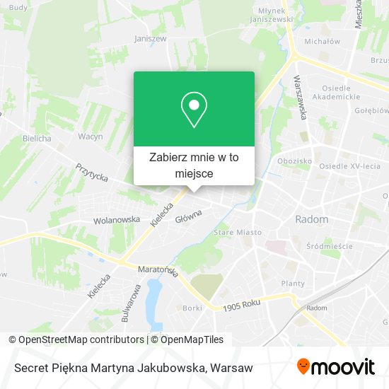 Mapa Secret Piękna Martyna Jakubowska