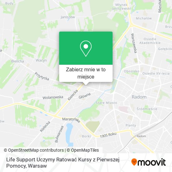 Mapa Life Support Uczymy Ratować Kursy z Pierwszej Pomocy