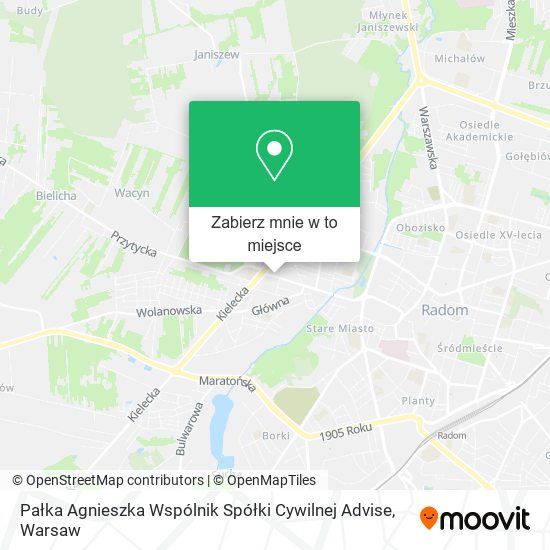 Mapa Pałka Agnieszka Wspólnik Spółki Cywilnej Advise