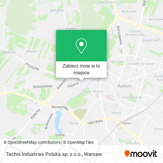 Mapa Techni Industries Polska sp. z o.o.