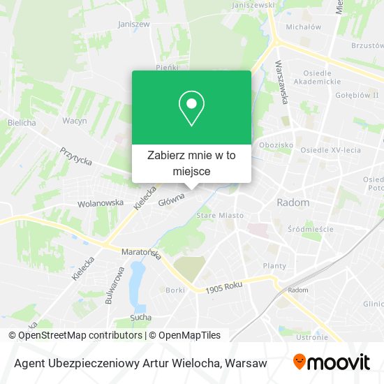 Mapa Agent Ubezpieczeniowy Artur Wielocha