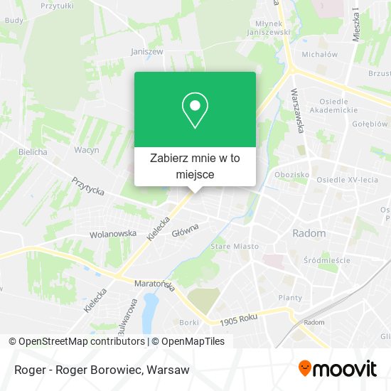 Mapa Roger - Roger Borowiec