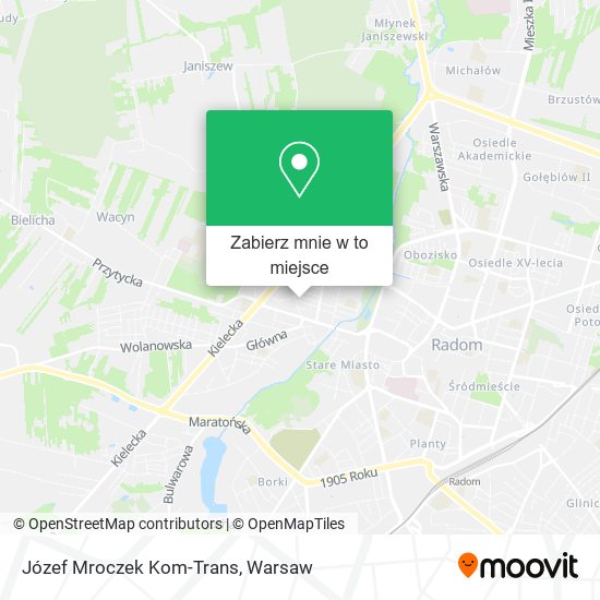 Mapa Józef Mroczek Kom-Trans