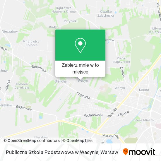 Mapa Publiczna Szkoła Podstawowa w Wacynie