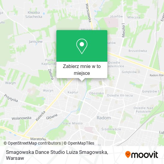 Mapa Smagowska Dance Studio Luiza Smagowska