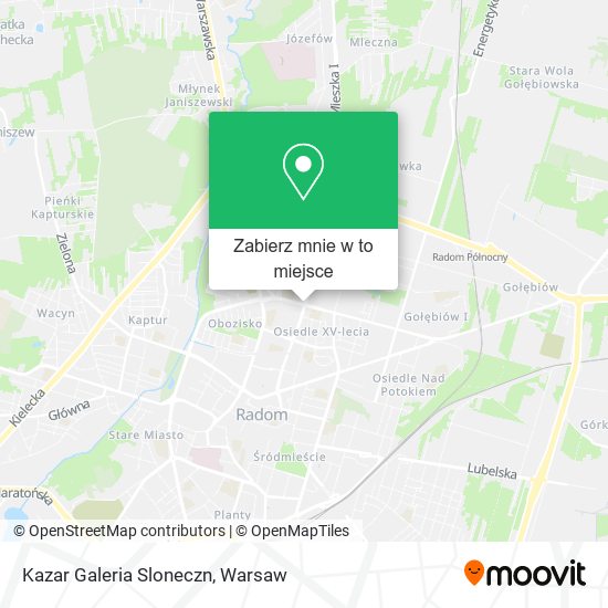 Mapa Kazar Galeria Sloneczn