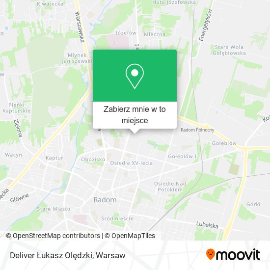 Mapa Deliver Łukasz Olędzki