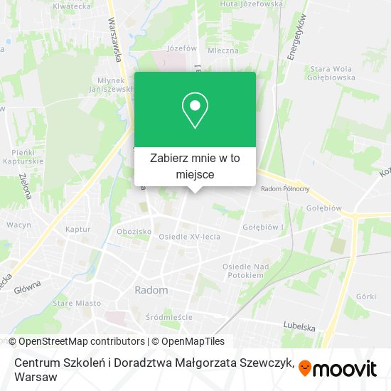 Mapa Centrum Szkoleń i Doradztwa Małgorzata Szewczyk