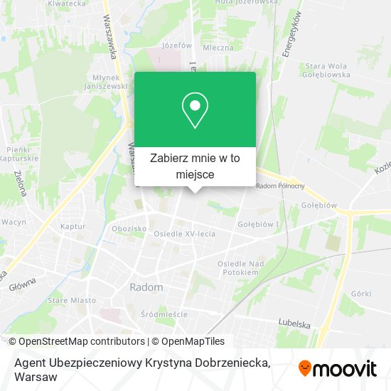 Mapa Agent Ubezpieczeniowy Krystyna Dobrzeniecka