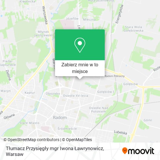 Mapa Tłumacz Przysięgły mgr Iwona Ławrynowicz