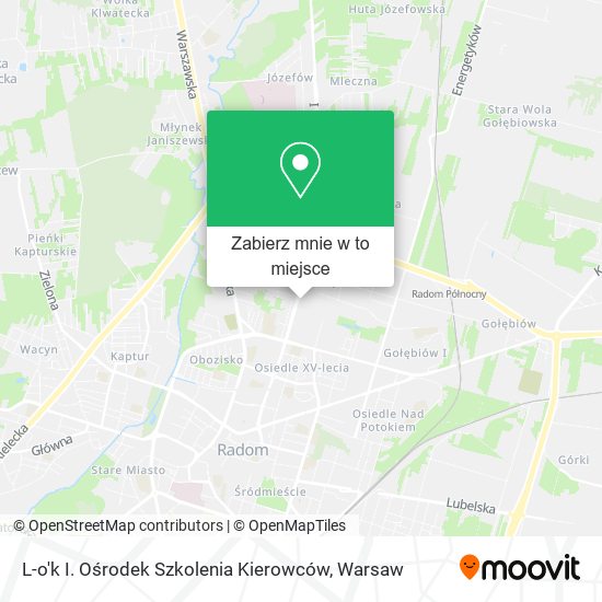 Mapa L-o'k I. Ośrodek Szkolenia Kierowców