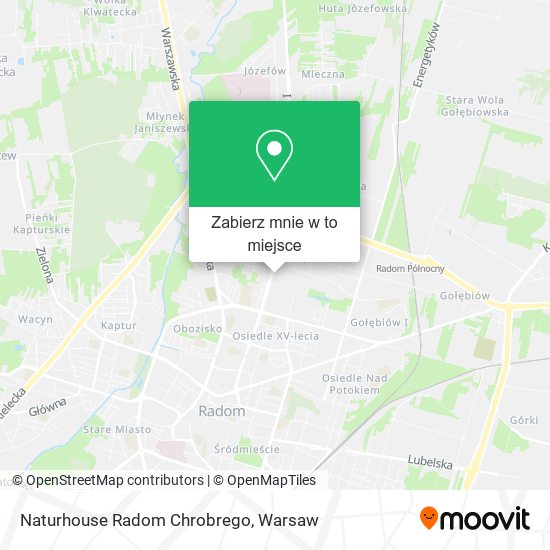 Mapa Naturhouse Radom Chrobrego