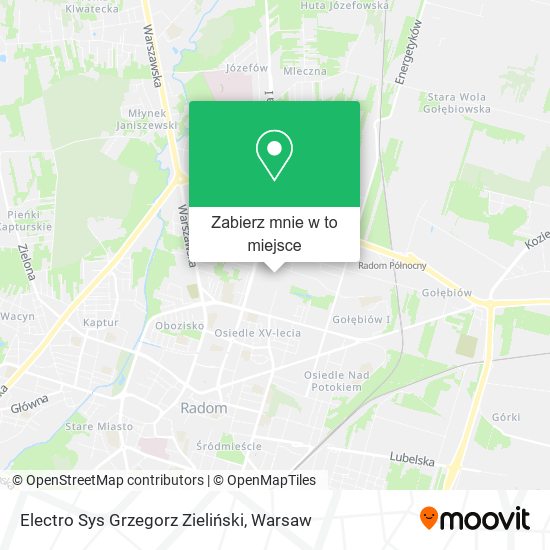 Mapa Electro Sys Grzegorz Zieliński