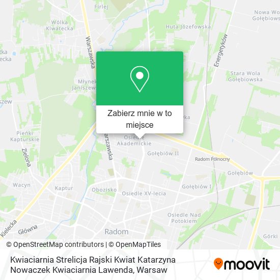 Mapa Kwiaciarnia Strelicja Rajski Kwiat Katarzyna Nowaczek Kwiaciarnia Lawenda