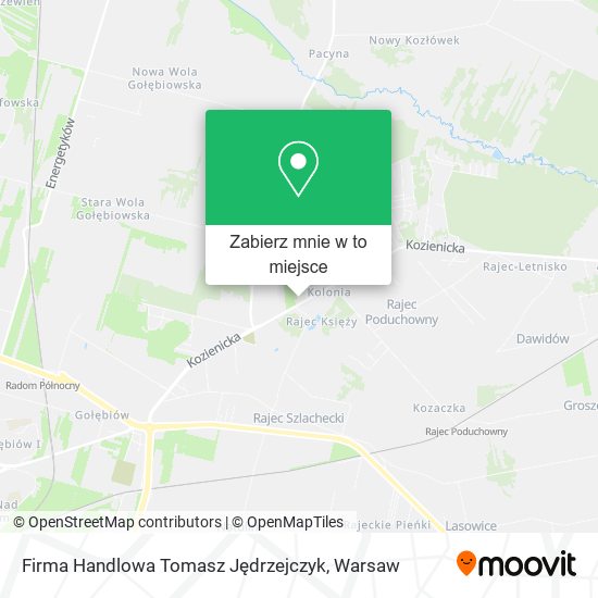 Mapa Firma Handlowa Tomasz Jędrzejczyk