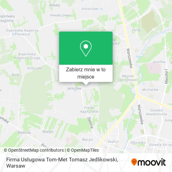 Mapa Firma Usługowa Tom-Met Tomasz Jedlikowski