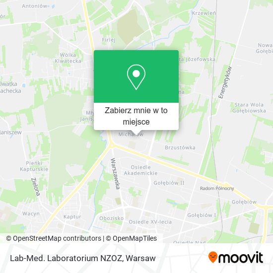 Mapa Lab-Med. Laboratorium NZOZ