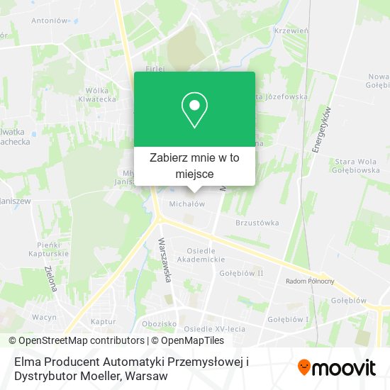 Mapa Elma Producent Automatyki Przemysłowej i Dystrybutor Moeller