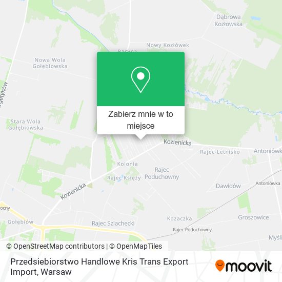 Mapa Przedsiebiorstwo Handlowe Kris Trans Export Import