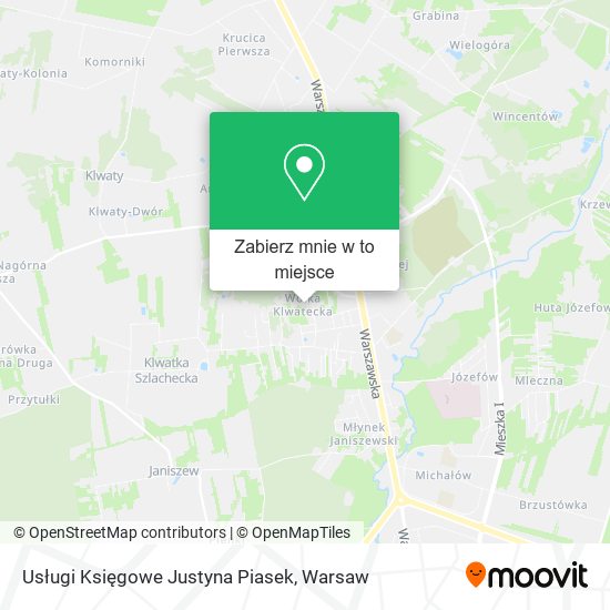 Mapa Usługi Księgowe Justyna Piasek