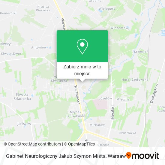 Mapa Gabinet Neurologiczny Jakub Szymon Miśta