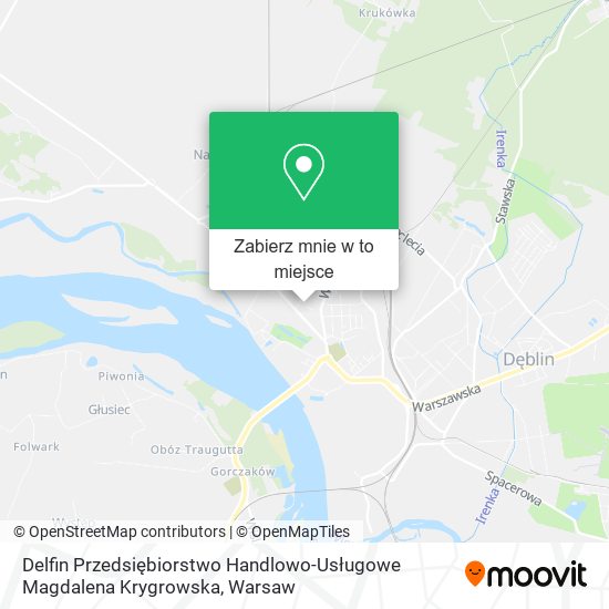 Mapa Delfin Przedsiębiorstwo Handlowo-Usługowe Magdalena Krygrowska