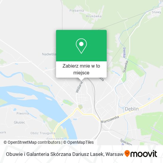 Mapa Obuwie i Galanteria Skórzana Dariusz Lasek