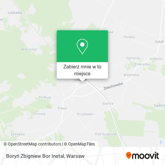 Mapa Boryń Zbigniew Bor Instal