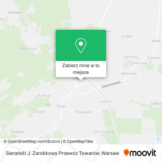 Mapa Sierański J. Zarobkowy Przewóz Towarów