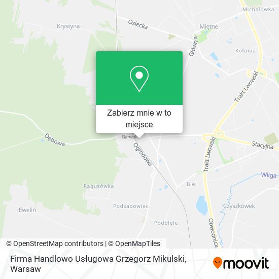 Mapa Firma Handlowo Usługowa Grzegorz Mikulski