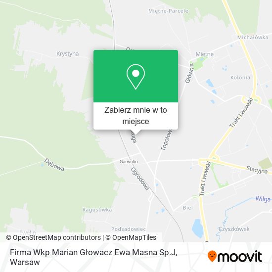 Mapa Firma Wkp Marian Głowacz Ewa Masna Sp.J