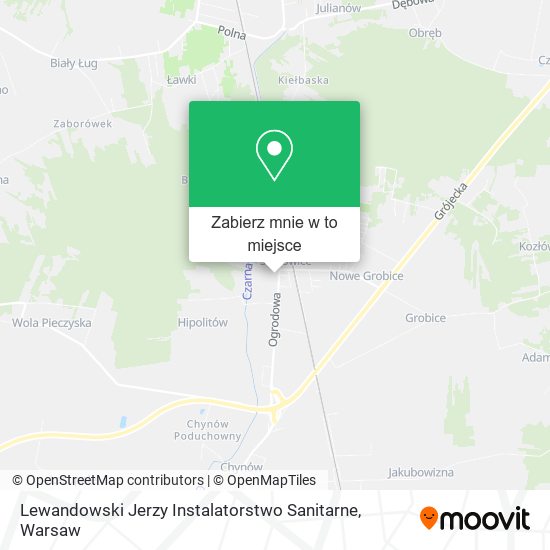 Mapa Lewandowski Jerzy Instalatorstwo Sanitarne