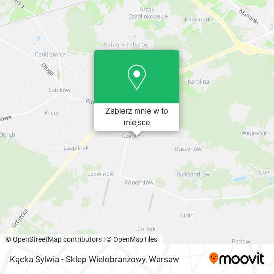 Mapa Kącka Sylwia - Sklep Wielobranżowy