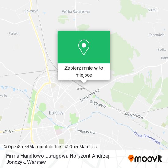 Mapa Firma Handlowo Usługowa Horyzont Andrzej Jonczyk