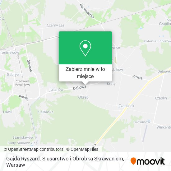 Mapa Gajda Ryszard. Ślusarstwo i Obróbka Skrawaniem