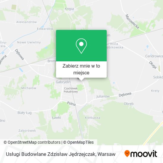 Mapa Usługi Budowlane Zdzisław Jędrzejczak