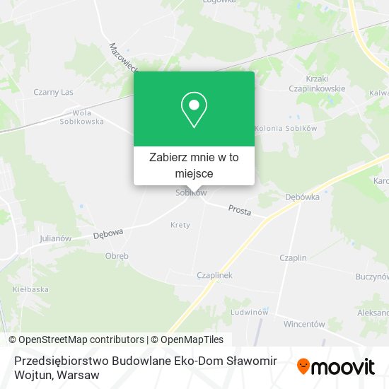 Mapa Przedsiębiorstwo Budowlane Eko-Dom Sławomir Wojtun