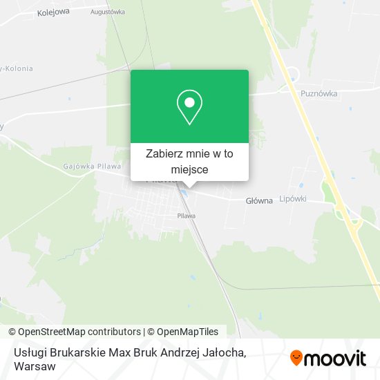 Mapa Usługi Brukarskie Max Bruk Andrzej Jałocha