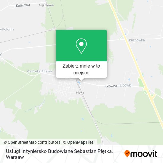 Mapa Usługi Inżyniersko Budowlane Sebastian Piętka