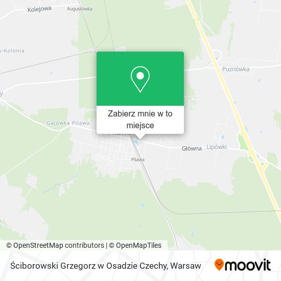 Mapa Ściborowski Grzegorz w Osadzie Czechy