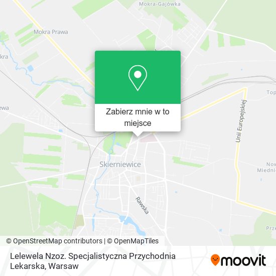 Mapa Lelewela Nzoz. Specjalistyczna Przychodnia Lekarska