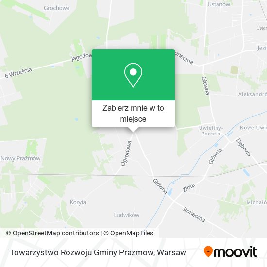 Mapa Towarzystwo Rozwoju Gminy Prażmów