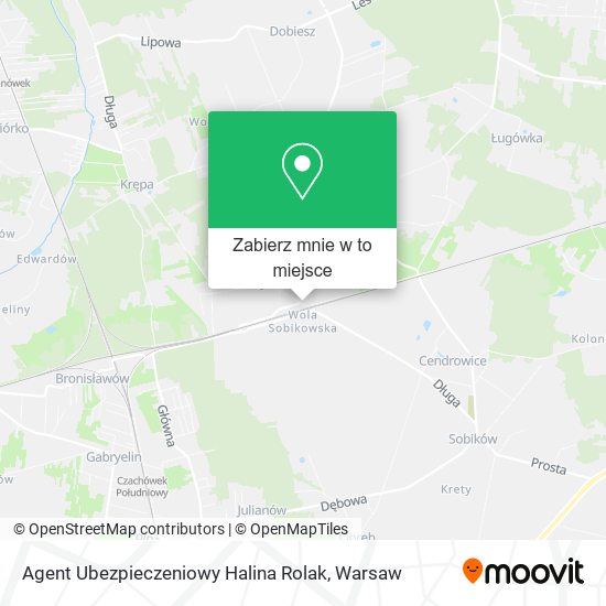 Mapa Agent Ubezpieczeniowy Halina Rolak