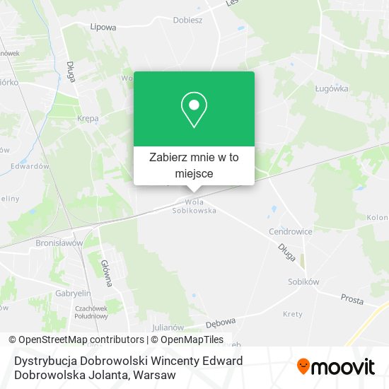 Mapa Dystrybucja Dobrowolski Wincenty Edward Dobrowolska Jolanta