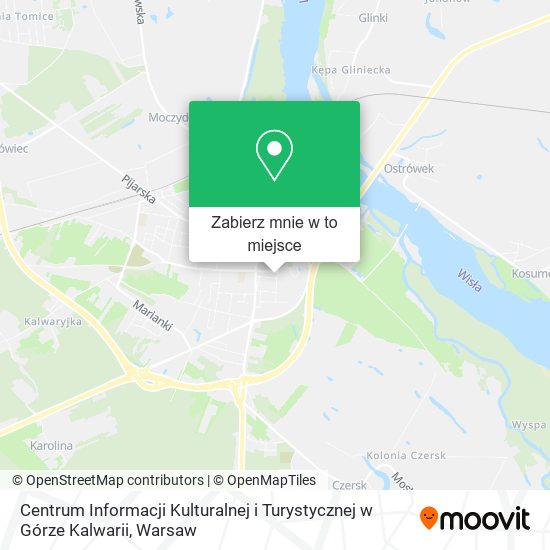 Mapa Centrum Informacji Kulturalnej i Turystycznej w Górze Kalwarii