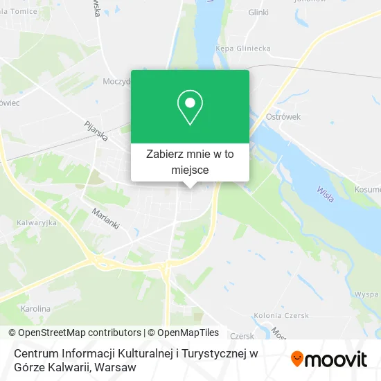 Mapa Centrum Informacji Kulturalnej i Turystycznej w Górze Kalwarii