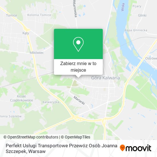 Mapa Perfekt Usługi Transportowe Przewóz Osób Joanna Szczepek